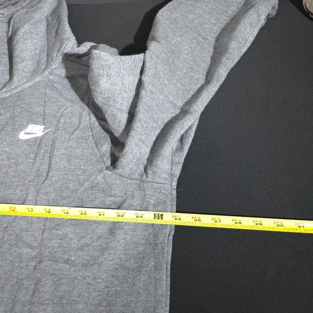 Nike Full Zip Hoodie Womens‎ 1X Grey Funnel Neck Fleece 942101 Sportswear Zip Up